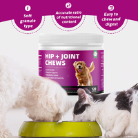 Friandises à mâcher Pet Yuan pour chiens : Suppléments de glucosamine pour les hanches et les articulations, pour la santé des chiens, soulagement naturel des douleurs articulaires