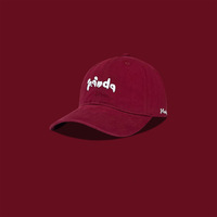 Hombres Mujeres Panda Bordado Soft Top Pato Lengua Sombrero Verano Gorra de béisbol