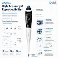 Micropipette numérique haute précision 30/300 µl, recharge USB, batterie au lithium, écran OLED, pipette électronique de laboratoire ergonomique