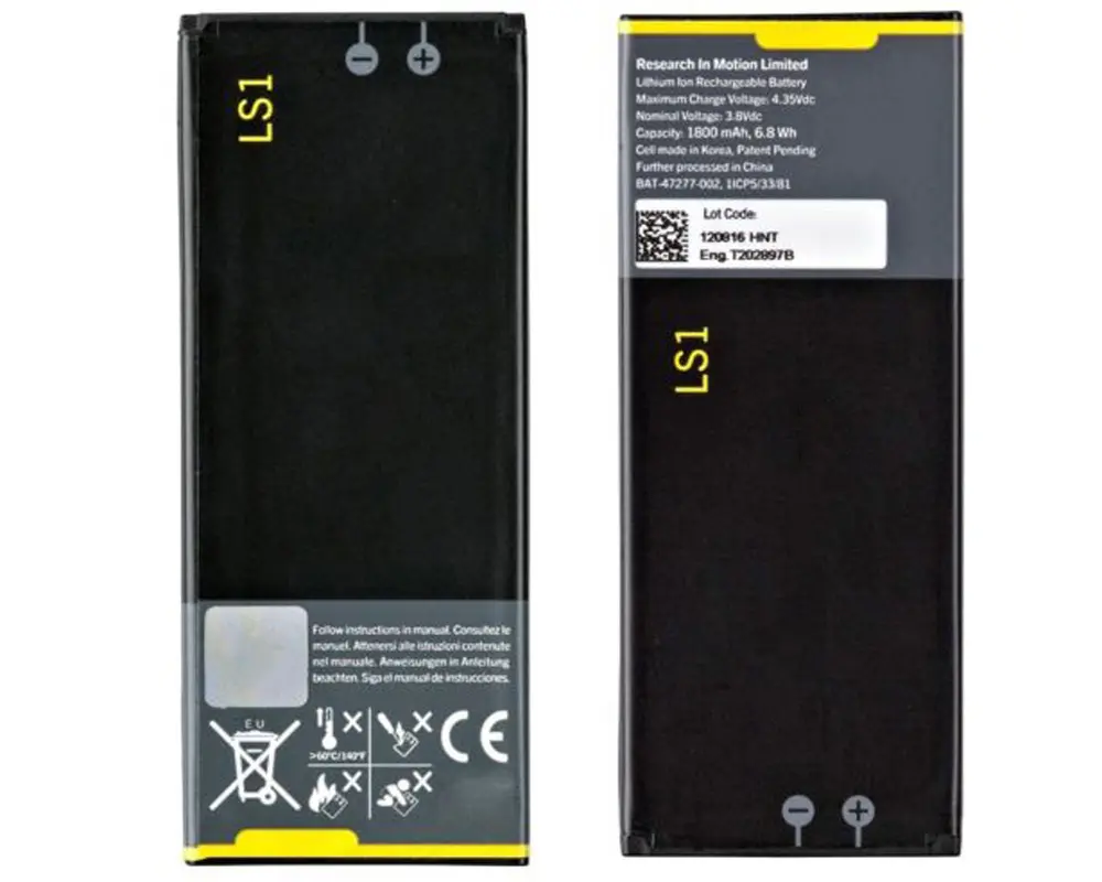 High capacity mobile phone battery Ls1 for BlackBerry Z10 rechargeable P9982 mobile phone battery mobile phone black