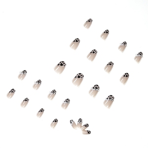 Uñ<span class=keywords><strong>as</strong></span> postizas acrílicas de alta calidad con diseño de leopardo <span class=keywords><strong>diagonal</strong></span> nude, totalmente desmontables, para arte de uñ<span class=keywords><strong>as</strong></span>, venta al por mayor - Product Image 3