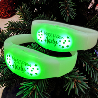 Avantage de sécurité à piles de bracelet de LED activé par le son pour des parties poignée simple nouvel éclairage électronique