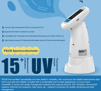 Colorímetro Portátil 3nh PS230 con Fuente de Luz USB/LED, Geometría Óptica D/8, 6 Aperturas, Modo de Color de Laboratorio, 1 Año de Garantía