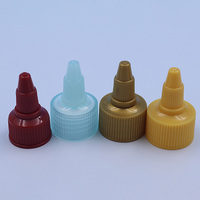 Bouchon de Remplacement Doré Anti-Fuite 24/410 28/410 avec Bec Verseur, Bouchons à Vis Pointus Dorés 24mm 28mm pour Bouteilles d'Huile à Presser