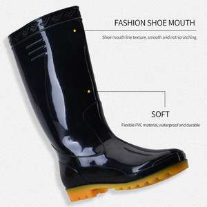 Tùy chỉnh chống trượt an toàn Mens <span class=keywords><strong>PVC</strong></span> chất liệu mưa Biker khởi động <span class=keywords><strong>PVC</strong></span> lao động bảo vệ mưa khởi động - Product Image 3