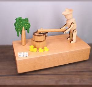 <span class=keywords><strong>Caja</strong></span> <span class=keywords><strong>Musical</strong></span> <span class=keywords><strong>de</strong></span> Madera Maciza, Tallada a Mano, con Personajes <span class=keywords><strong>de</strong></span> Dibujos Animados, Juguete <span class=keywords><strong>Musical</strong></span> - Product Image 4