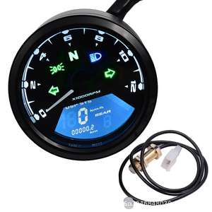 Geschwindigkeitsmesser CG125 + Kilometerzähler + Ölstandsanzeige Gänge/Lichtanzeige Armaturenbrett LCD-Display für Motorrad Flüssigkristall-Instrument - Product Image 3