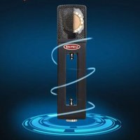 Ensemble de microphone à condensateur professionnel V8 avec grand diaphragme de 34 mm, XLR pour l'enregistrement en studio, le streaming en direct - Version de bureau portable