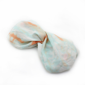 De las mujeres de la moda accesorios para el <span class=keywords><strong>pelo</strong></span> Tie-dye cintas de tela Cruz Corea tocado retorcido diademas para chicas - Product Image 2