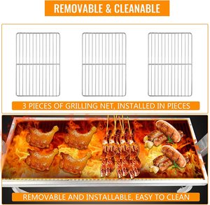 Griglia a Carbone Commerciale con Carrello e Girarrosto <span class=keywords><strong>per</strong></span> Arrostire Maiale, <span class=keywords><strong>Macchina</strong></span> <span class=keywords><strong>per</strong></span> Barbecue da Esterno - Product Image 6