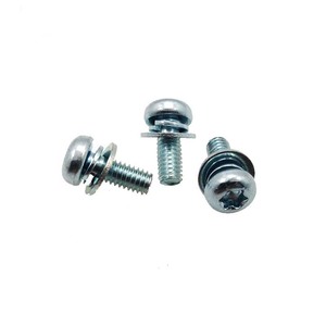 สกรูหัว Torx แบบ DIN7985 ISO7045 ผลิตจากเหล็กกล้าคาร์บอน พร้อมแหวนล็อคแบบสปริงและแหวนรองธรรมดา - Product Image 3