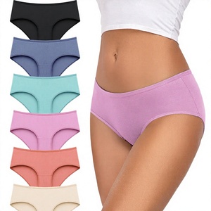 Braguitas de algodón de talle alto para mujer, transpirables, de punto, de cobertura completa, suaves, elásticas, lavables para uso diario, cómodas - Product Image 3
