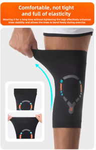 Genouillère de protection professionnelle pour la course à pied, le basketball, les entraînements, la prévention des blessures, stabilisation de la rotule - Product Image 6