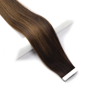Extensiones de Cabello con Cinta Adhesiva de Uso Instantáneo K.S WIGS, 100% Cabello Humano Remy Chino, Liso, Invisible, Fuerte Adhesión - Product Image 1