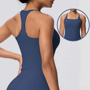 New Arrival <b>Women</b> Racerback Sports Tank <b>Top</b> Fitted Quick Dry Gym Running Workout Athletic Fitness Activewear Sleeveless <b>Top</b> - Product Image 1