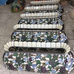 Lampe suspendue à motif de raisins de 42 pouces pour salle à manger, bar, hôtel, lustre en verre coloré, éclairage et décoration, tailles moyennes - Product Image 5