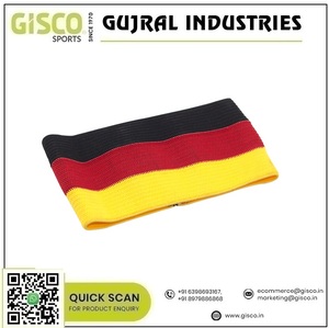 Brassard de capitaine international élastique de haute qualité couleurs de drapeau de pays divertissement sportif inde pour l'exportation mondiale - Product Image 2