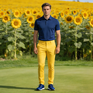 Pantalon <span class=keywords><strong>de</strong></span> golf OEM personnalisé pour <span class=keywords><strong>homme</strong></span> – Coupe droite, ample, séchage rapide, respirant, haut <span class=keywords><strong>de</strong></span> gamme, <span class=keywords><strong>longueur</strong></span> allongée, décontracté, sportif - Product Image 5