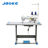 Machine à coudre industrielle JAOKE pour le style 2284, haute vitesse, zigzag, plate, à moteur, avec point triangulaire et chevron