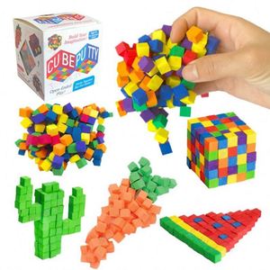 TOYSRUNNER Factory Supply Educational DIY Puzzle Toys EVA Sticky Cubes Foam <b>Building</b> <b>Blocks</b> 50-Piece Fantasy Sci-Fi Theme Kids - Product Image 1