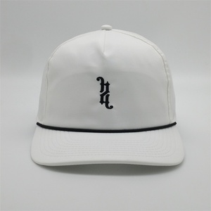 Bán Buôn Chạy Nylon Tùy Chỉnh Không Cấu Trúc CHA Cap 5 Panel Logo Thêu Cao Su In Thể Thao Bóng Chày Hat Với Rope - Product Image 2