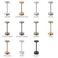 Ensemble de lampes de bureau rechargeables sans fil en aluminium LED 11 couleurs avec lampe de bureau à base de charge inductive