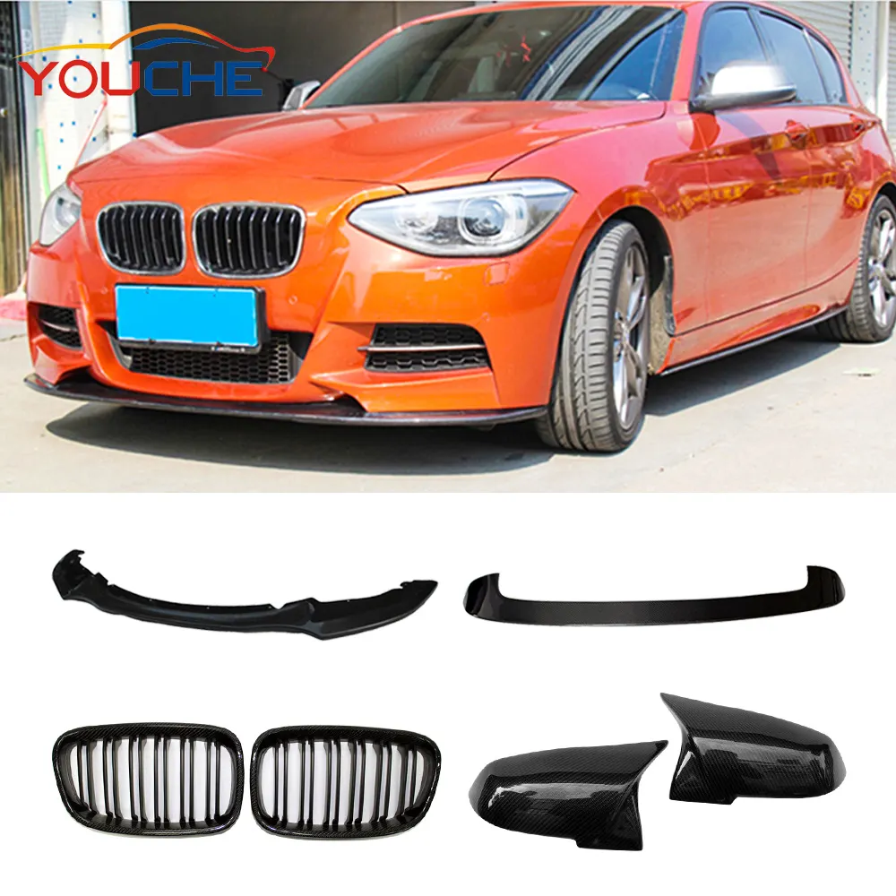 F20 MP stijl carbon lip dak spoiler auto-onderdelen spiegel cover voor BMW 1 serie MT bumper body onderdelen 2012-2014