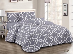 Juego de cama al por mayor, bolsa de <span class=keywords><strong>plástico</strong></span> para colcha de 3 piezas, juego de colcha tamaño king, funda de edredón de retazos - Product Image 3