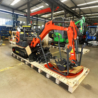Mini-excavatrice compacte à queue zéro, facile à utiliser, 1,8 tonne, pour travaux municipaux, hydraulique, pour jardinage et foresterie