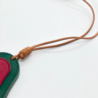 Echte lederen avocado tas hangende ornament creatieve fruitschijf tas accessoires, minimalistische handtas charme decor cadeau voor vrouwen