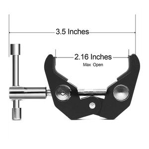 1/4 3/8 винт Горячий башмак двойной шаровой головкой волшебный рычаг адаптер 360 градусов вращающийся Супер Краб зажим для камеры зажим для DSLR <span class=keywords><strong>GoPro</strong></span> - Product Image 4