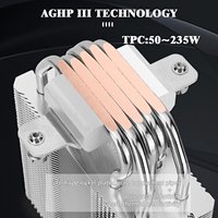 Refroidisseur d'air pour processeur Thermalright Assassin King 120 SE blanc ARGB haute performance avec 5 caloducs, dissipateur thermique en cuivre, ventilateur en aluminium pour ordinateur