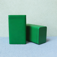 Boîte universelle vide en fer blanc avec couvercle à vis carré, couleur unie, pour thé noir, thé vert, grains de café, pot hermétique, vente en gros, usage alimentaire