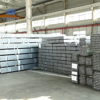 Profilés en C en acier au carbone ASTM Q235 galvanisés à chaud pour supports sismiques et supports muraux de stores (perforés) avec pliage