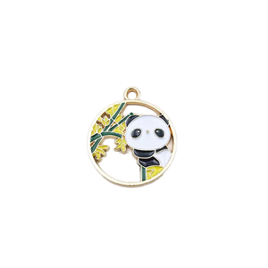 Marcapáginas de metal de latón esmaltado personalizado, diseño de Panda de Anime, fundido a mano con talla de Ángel para amantes de los libros durante la Navidad - Product Image 1