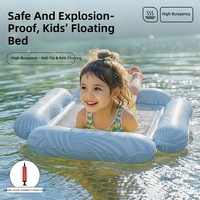 Matelas et lit flottants gonflables en PVC - Chaise longue pliable pour utilisation en eau