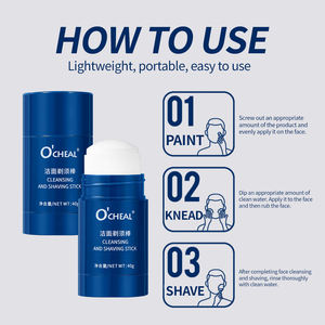 <span class=keywords><strong>Crème</strong></span> à raser nettoyante solide pour <span class=keywords><strong>homme</strong></span>, adoucissante, nettoyage rapide, <span class=keywords><strong>crème</strong></span> à raser pour le soin de la peau après le rasage - Product Image 5