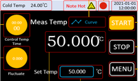 East Tester -30~1200c Kalibrator Suhu Dry Block Layar Sentuh untuk Kalibrasi Sensor Suhu