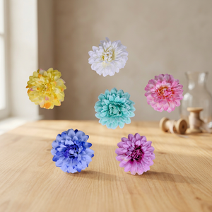 Artificial Dahlia Flower Heads Set for DIY Crafts Wedding and Home <b>Decoration</b> - Product Image 2