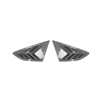 Aileron de fenêtre latérale arrière Sportback en ABS noir brillant et motif carbone, compatible avec Audi A5 S5 2017 à 2024