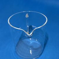 Bécher en verre de quartz transparent personnalisé Rema de 5ml à 10000ml avec bec verseur et poignée coupée à la taille Service de traitement