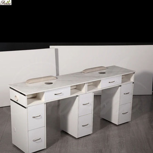 High Quality Luxury Wood Spa Salon Acrylic <strong>Nail</strong> <strong>Table</strong> Wholesale - Product Image 2