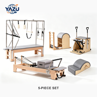 Machine de Pilates Reformer en aluminium avec demi-tourneuse, lit de yoga professionnel pour le renforcement musculaire et le remodelage corporel, idéal pour studio de Pilates