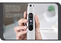 Brosse à dents électrique LULA avec écran LCD LED, capteur de pression, 5 modes, étanche IPX7, poils souples, tête compatible Sonic Care