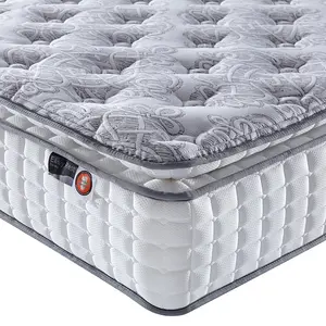 枕头床垫31厘米泡沫床3区大号刺绣来样定做盒装标志面料包装白色