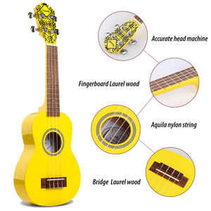 <span class=keywords><strong>Prix</strong></span> de vente en gros d'usine ukulélé couleur tilleul débutant petite guitare guitare ukulélé 21 pouces - Product Image 6