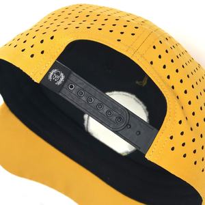 यूनिसेक्स प्रचार कस्टम कढ़ाई लोगो 5 पैनल छिद्रित लेजर कटिंग होल ड्रिल बेसबॉल कैप नायलॉन वाटरप्रूफ गोल्फ - Product Image 4