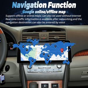 Lecteur vidéo de voiture Android 13 avec écran 12,3 pouces 1920*720, autoradio stéréo pour Toyota Camry 2013-2018, GPS, multimédia, Carplay, unité principale - Product Image 4