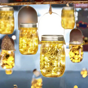 Luzes LED Solares Românticas IP67 à Prova d'Água em Vidro Pequeno para Jardim, Pátio e Paisagismo - Product Image 3