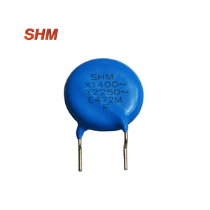 Condensateur céramique traversant X1Y1 de sécurité, marque SHM, X1400 Y1250 102M bleu pour applications électriques 250/400VAC -25~125 - Product Image 6